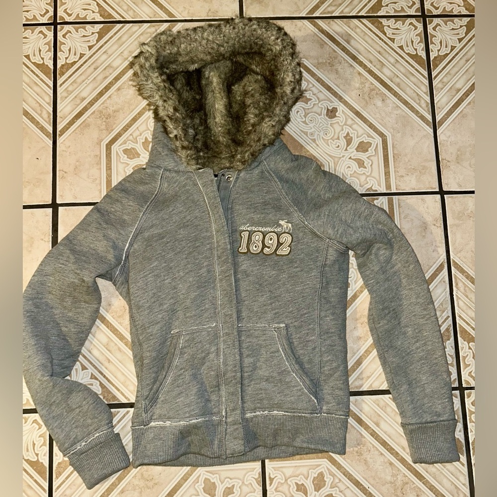 Abercrombie & Fitch Tan Fur-Lined Jacket